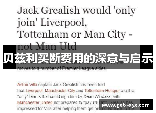 贝兹利买断费用的深意与启示